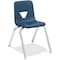 Lorell Student Stack Chairs, 16" Seat-Height, Navy, 4 ct LLR99887 - alternate 1